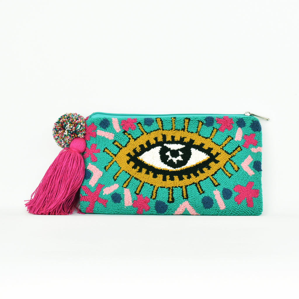 Magenta discount clutch purse